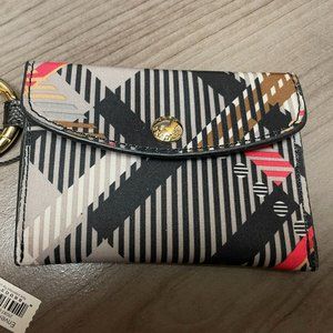 Vera Bradley Envelope style Purse Charm Sofia Plaid NEW